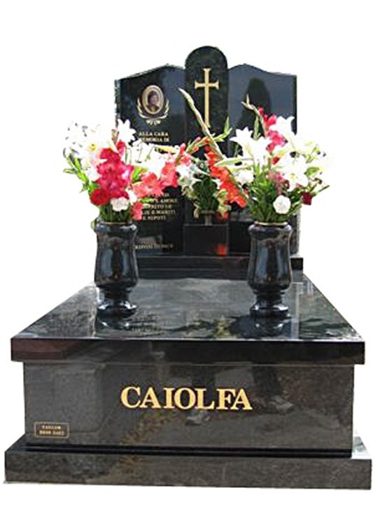 Burwood Regal Black (Light) and Royal Black Full Monument Caiofla Cemetery Memorial