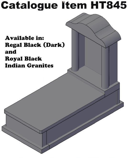 Grave Monument and Monument Headstone Catalogue Items HT845