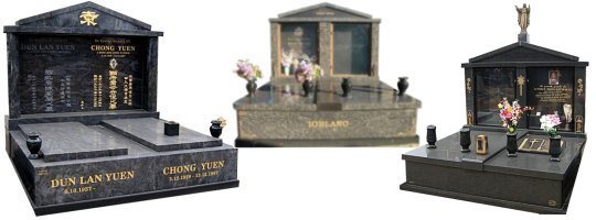 Cemetery Memorials - Double Monuments