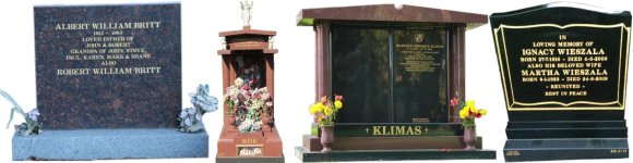 Cemetery Memorials - Headstones